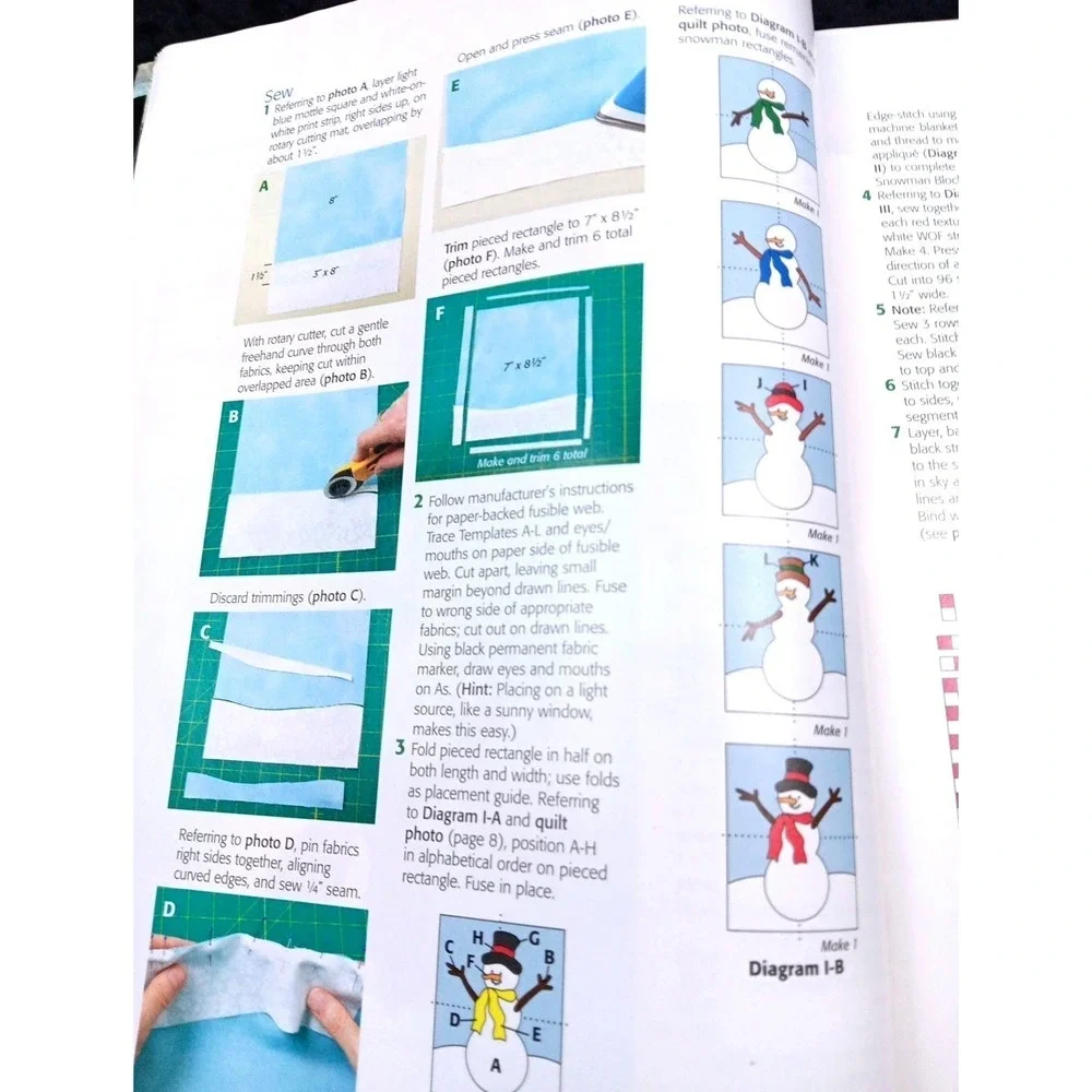 McCall's Quick Quilts‎ Magazine Dec Jan 2012 18 Winter Holiday Patterns Snowman